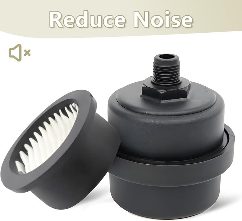 TWZKXC 6 Pcs Air Compressor Filter Elements, Intake Filter Silencer Elements Sound Muffler Parts for Air Compressor Filter Noise Muffler Elements Blowers Generators Exhaust Ports - Image 3